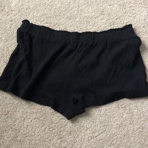 black stretchy beach shorts